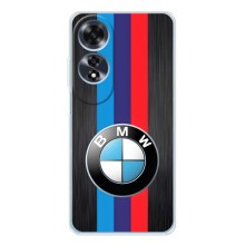 Чехол для Оппо А60 5Джи - с принтом БМВ (AlphaPrint) (Лого BMW)