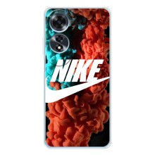 Чехол для OPPO A60 5G - с принтом Найк (AlphaPrint) (Дымчатый найк)