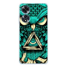 Чехол с птицами на OPPO A60 5G (VPrint) (Сова с глазом)