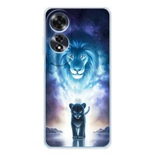 Чехол со Львом для OPPO A60 5G (VPrint) (Маленький лев)