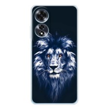 Чехол со Львом для OPPO A60 5G (VPrint) (Синий Лев)