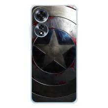Чохол с Щітом Капітана Америки на OPPO A60 5G – Ретро Щит Капітана