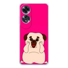 Чохол (ТПУ) Милі песики для OPPO A60 5G – Веселий Мопсік