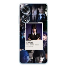 Чехлы Венсдей на OPPO A60 5G Уэнсдей (AlphaPrint) (коллаж Уэнздей)