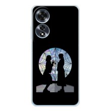 Чехлы Венсдей на OPPO A60 5G Уэнсдей (AlphaPrint) (комната Уэнздей)