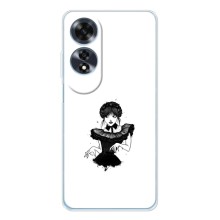 Чехлы Венсдей на OPPO A60 5G Уэнсдей (AlphaPrint) (танец Уэнздей)