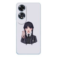 Чехлы Венсдей на OPPO A60 5G Уэнсдей (AlphaPrint) (Уэнздей и Вещь)
