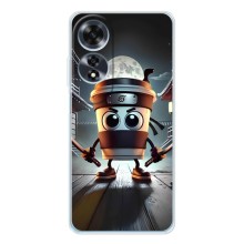 Чехол с мемом Тралалело тралала на OPPO A60 5G (Капучино асасино)