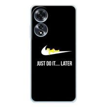 Чехол с логотипом Найк на OPPO A60 5G (Nike just do it)