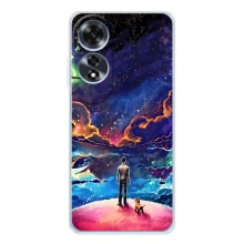 Космические Чехлы для Оппо А60 5Джи (VPrint) (Галактический вид)