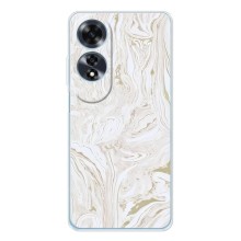 Мраморный чехол на OPPO A60 5G (VPrint) (Белый мрамор)
