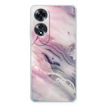 Мраморный чехол на OPPO A60 5G (VPrint) (Пурпурный Мрамор)