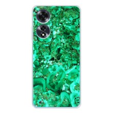 Мраморный чехол на OPPO A60 5G (VPrint) (Салатный Мрамор)
