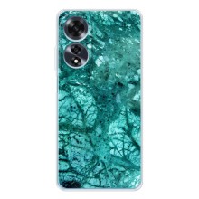 Мраморный чехол на OPPO A60 5G (VPrint) (Зеленый мрамор)