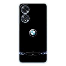 Силиконовый бампер с картинкой машины на OPPO A60 5G – Черный BMW