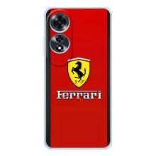 Силиконовый бампер с картинкой машины на OPPO A60 5G – Ferrari Logo