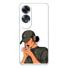 Силіконовый Чохол на OPPO A60 5G з картинкой Модных девушек (У зеленому)