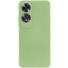 Чохол TPU GETMAN Liquid Silk Full Camera для Oppo A60 4G – Зелений