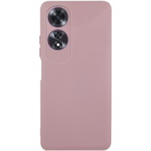 Чохол TPU GETMAN Liquid Silk Full Camera для Oppo A60 4G – Рожевий