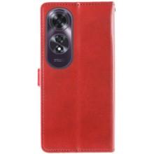 Шкіряний чохол-книжка GETMAN Gallant (PU) для Oppo A60 4G – Червоний