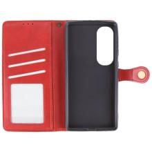 Шкіряний чохол-книжка GETMAN Gallant (PU) для Oppo A60 4G – Червоний