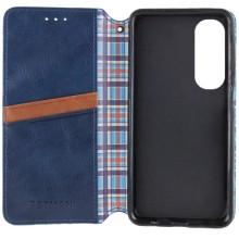 Шкіряний чохол-книжка GETMAN Cubic (PU) для Oppo A60 4G – Синій