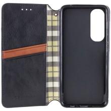 Шкіряний чохол-книжка GETMAN Cubic (PU) для Oppo A60 4G – Чорний