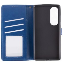 Шкіряний чохол-книжка GETMAN Gallant (PU) для Oppo A60 4G – Синій