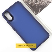 Чехол TPU+PC Lyon Frosted для Oppo A60 4G – Темно-синий