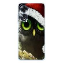 Чехлы с принтом СОВЫ для OPPO A60 – Новогодняя Сова
