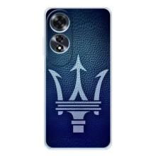 Чехлы с тематикой "Крутые машины" на OPPO A60 – Лого Maserati