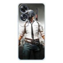 Силиконовый чехол с картинкой "Герой Pubg" на OPPO A60 – Пабг