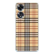 Чехол с Брендами одежды на Оппо А16 – Burberry стиль