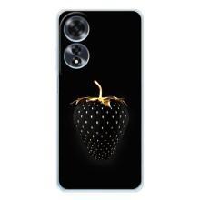 Чехол с изображением  вкусной еды для OPPO A60 – Чёрная клубника