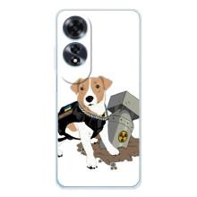 Чехол с принтом Собаки Патрон для OPPO A60 (Пёс Патрон с ракетой)