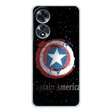 Чехол с Щитом Капитана Америки на OPPO A60 – Щит Капитана