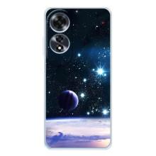 Чехол (ТПУ) с планетами на OPPO A60 – Космический вид