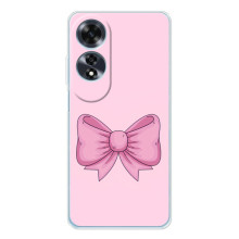 Чехол банты для OPPO A60 – Розовый бантик