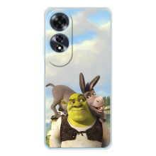 Чохол з мультфільмом Шрек на OPPO A60 – Шрек і осел