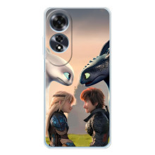 Чехол как приручить дракона на OPPO A60 – Гикавка и Астрид