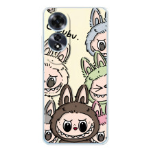 Чехол с Лабубу на OPPO A60 – Коллаж Лабубу