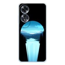 Летний Чехол на OPPO A60 – Синий Водопад