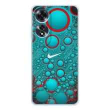 Силиконовый Чехол на OPPO A60 с картинкой Nike (Найк зеленый)