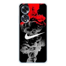 Силиконовый Чехол на OPPO A60 с картинкой Nike (Nike дым)