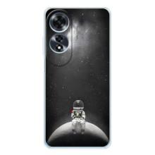 Силіконовый Чохол з принтом "Космонавти" на OPPO A60 – Космонавт романтик