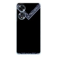 Силиконовый Чехол на OPPO A60 (Воротник вышиванки)