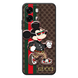 Чехлы Бренд GUCCI для OPPO A6s – Маус Гуччи