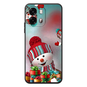Чохли на Новий Рік OPPO A6s – Сніговик в шапці
