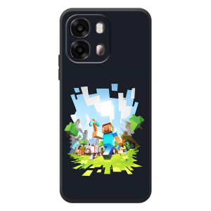 Чехол Майнкрафт на OPPO A6s (AlphaPrint) Minecraft