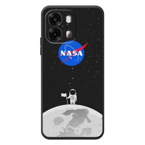 Силіконовый бампер з принтом "Наса" на OPPO A6s – Космонавт NASA